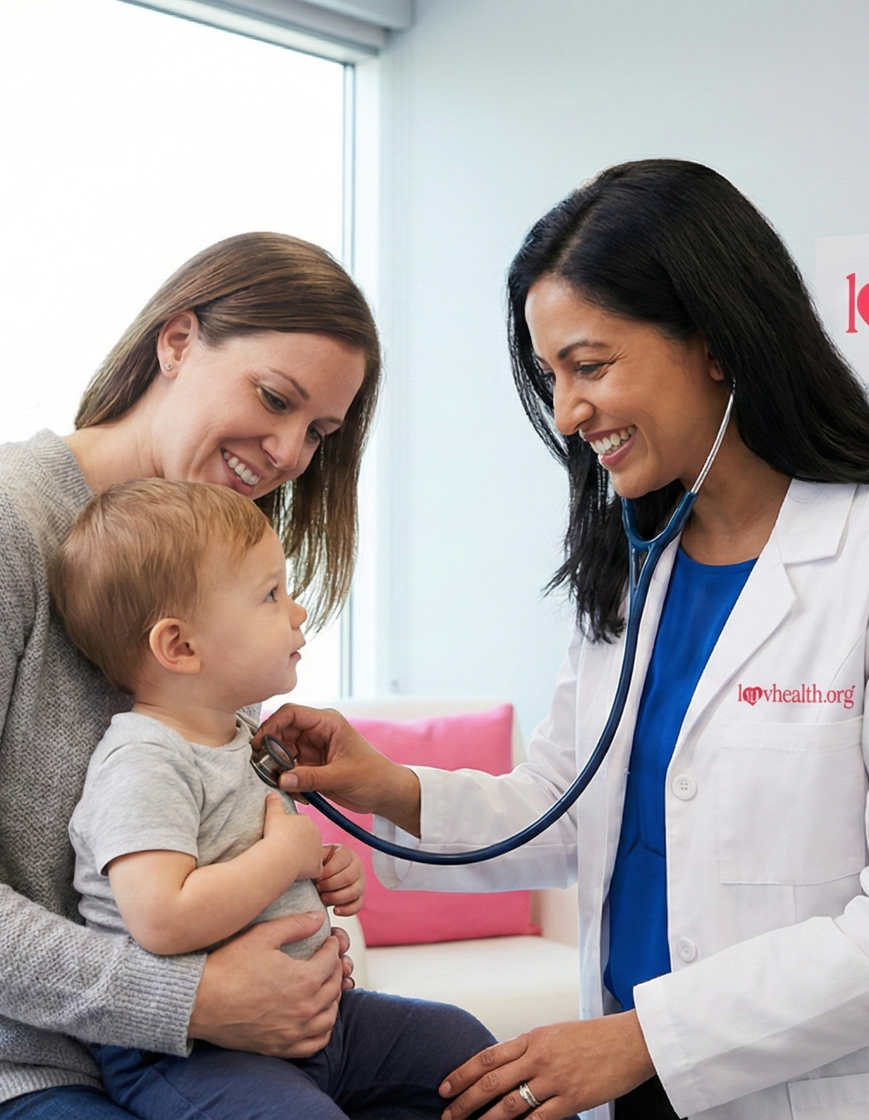 Parent watching over child